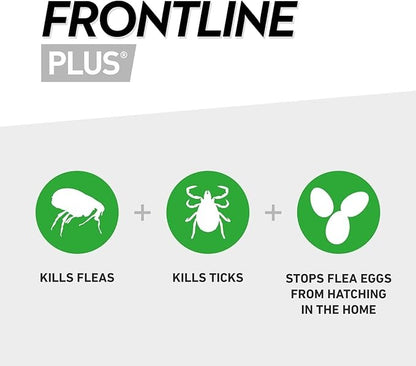 FRONTLINE Plus Flea & Tick Treatment for Small Dogs (2–10 kg) – 6 Pipettes